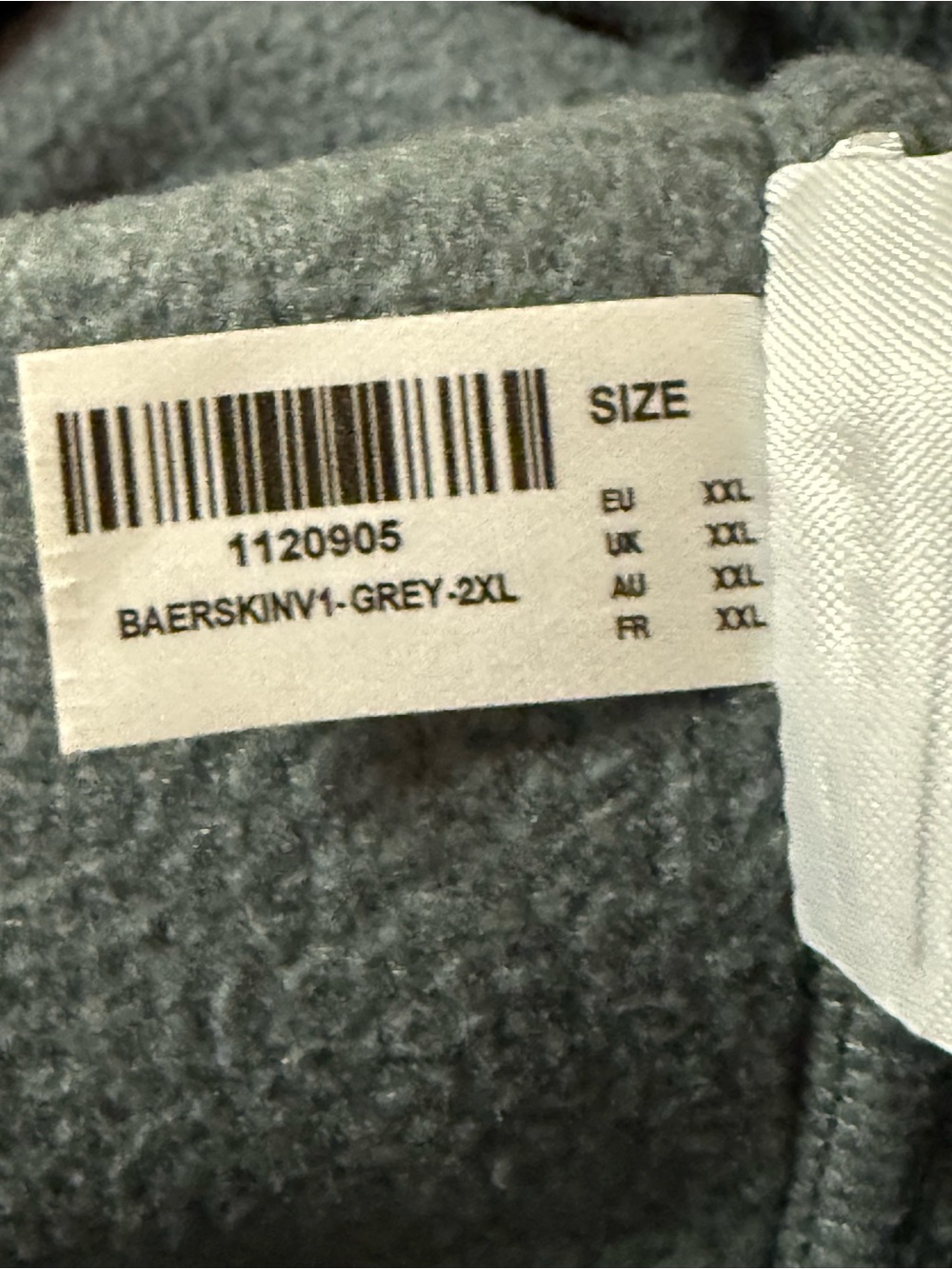 Baerskin Men's Hooded Performance Fleece Jacket in Gray - Picture 8 of 9